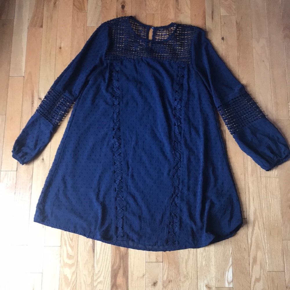 Blu Pepper Navy Swing Dress